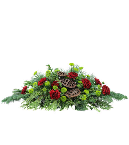 Rustic Pods Centerpiece. An arrangement by Deer Valley Florist and Flower Delivery.