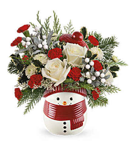 Teleflora's The Snowy Delight Bouquet - Deluxe. An arrangement by Nicol Florist.