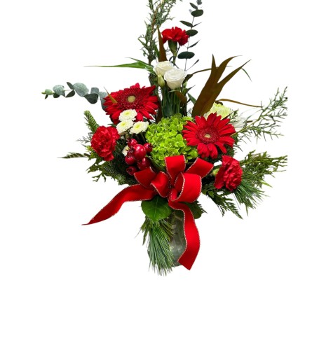 Christmas Cheer. An arrangement by Flower Buds Florist PEI.