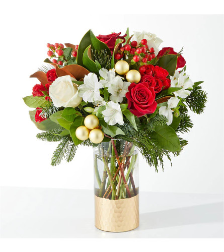 Joy and Jolly Bouquet ™ FTD® - Deluxe. An arrangement by Grower Direct.