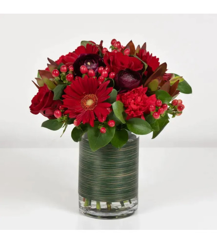 Ruby Red Magic. An arrangement by Marianna's Flower Island.