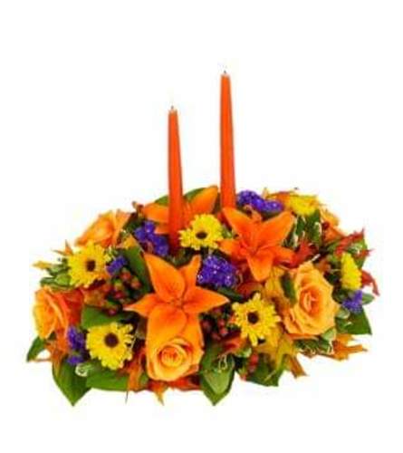 Vibrant Harvest Bloom. An arrangement by Howard Beach Florist.
