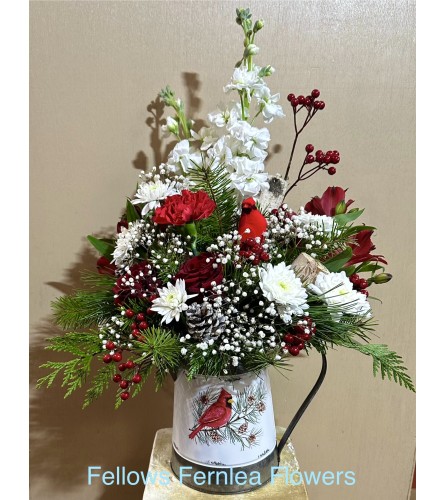 Fellows Winter Woodland. An arrangement by Fellows Fernlea Flowers.