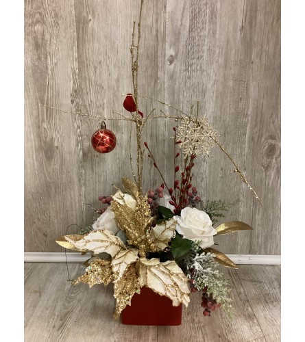 Branches of Gold Artificial Arrangement. An arrangement by Roma Flowers and Gifts.