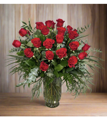 Two Dozen Red Roses. An arrangement by Brooklin Floral and Garden Shoppe Inc..