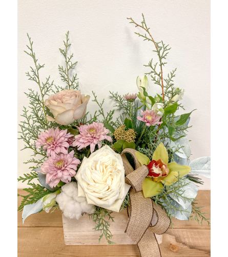 Blush Dreams. An arrangement by Mayfield Flowers.