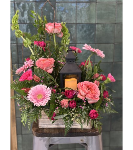 Berry Lantern. An arrangement by The Farm and Floral Market.