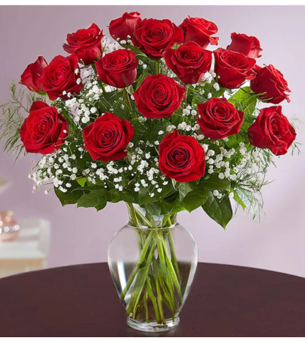Rose Elegance Premium Long Stem Red Roses - Deluxe. An arrangement by Susana's Flowers.