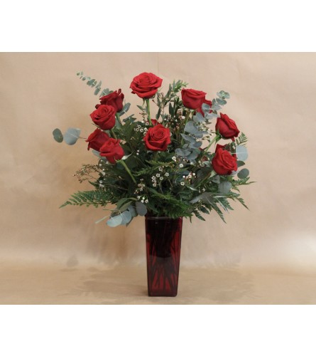 Classic Red. An arrangement by Hudson Valley Floral.