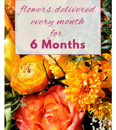 6 MONTH FLOWER SUBSCRIPTION. An arrangement by Blumenladen Tampa Flower Shop.