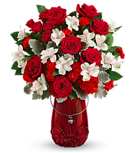Send Your Loved One A Valentine’s Day Bouquet. An arrangement by Tallevast Florist.