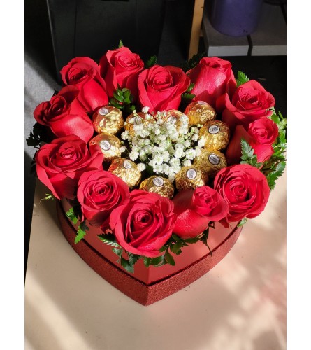 Ferrero Love. An arrangement by Bee Flowers.