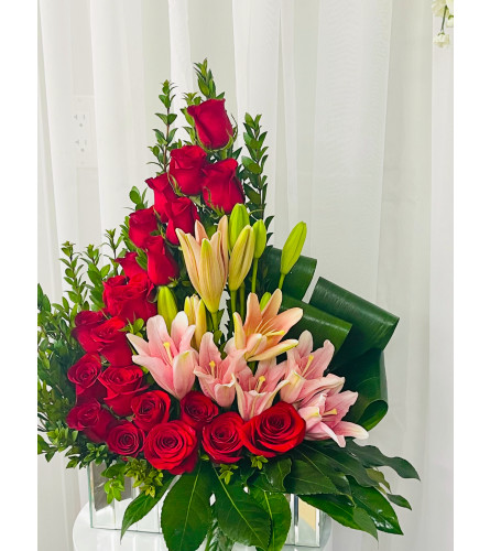 Romantic Radiance Bouquet. An arrangement by Dream Decorations Florist.