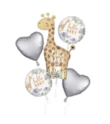 Hello Baby Balloon Bouquet. An arrangement by Susana's Flowers.