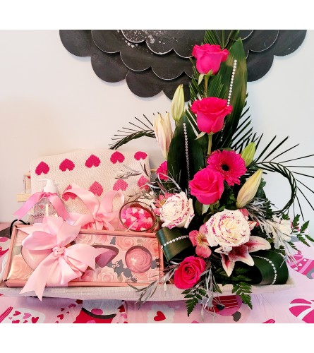 LOVE AND KISSES FOR MY LOVE. An arrangement by A Loving Touch Florist.