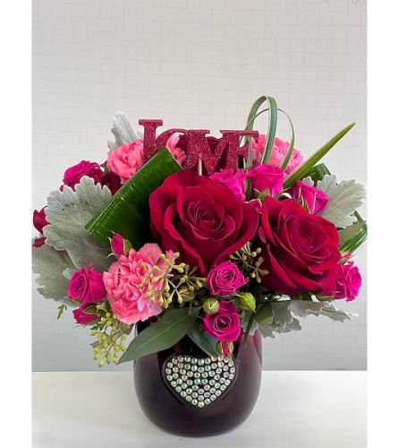 Hearts A Sparkle Bouquet. An arrangement by Mardi Gras Florist.