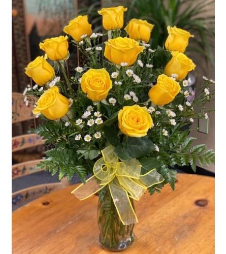 Golden Sunshine. An arrangement by The Flower Box Florist.
