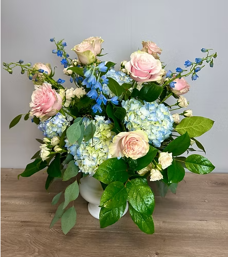 Florist's Choice - Blush Colors. An arrangement by The Farmers Petals.