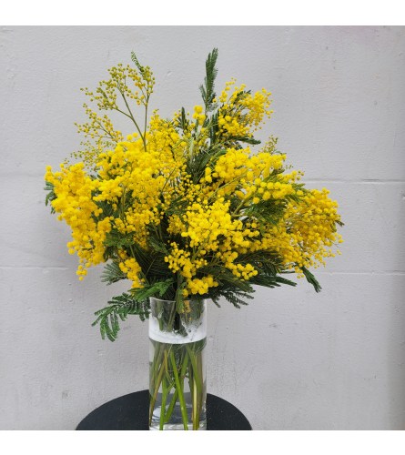 Golden Mimosa Delight. An arrangement by Chelsea Florist, Inc.