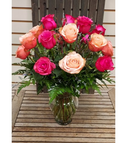 Sweet Surprise Roses - Deluxe. An arrangement by Deep Creek Floral.