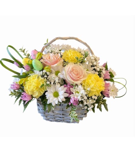 Eggstra Special Easter Basket - Deluxe. An arrangement by Loyalist Flowers.