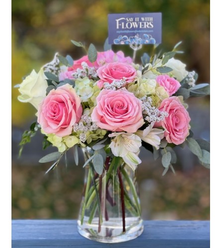Lovely and simply blooms. An arrangement by Say It With Flowers.