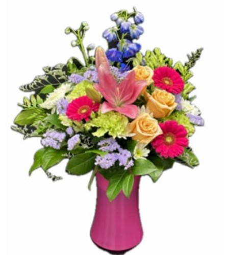 Heartfelt Blossoms. An arrangement by Fendley Florists.