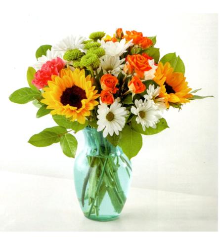 Sunshine and Smiles Bouquet. An arrangement by Julie's Artistic Rose.