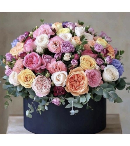Bright Magic Bloom Box. An arrangement by Berlin Flower Shop.