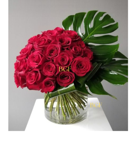 Rose in Love with Green. An arrangement by Brickell Exclusive Blooms.