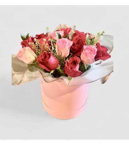 Lady in Peach. An arrangement by Aroma Garden.