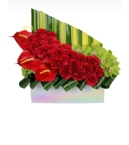 Tropical Eclectic Design. An arrangement by Brickell Ave Florist.