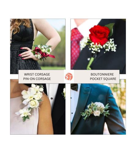 PROM ORDER FORM LINK. An arrangement by Lori's Hearts and Flowers.