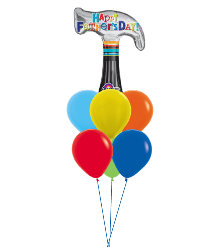 Father's Day Hammer Awesome Balloon Bouquet. An arrangement by Balloon Bouquets Plus.