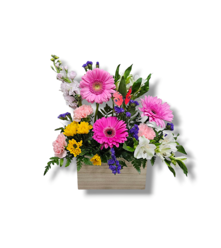 Radiant Spring Embrace. An arrangement by Balloon Bouquets Plus.