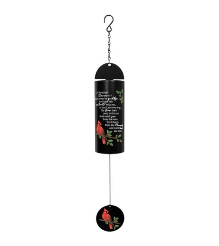 22 Tomorrow Black Cylinder Windchime. An arrangement by Pierson's Flower Shop and Greenhouses.