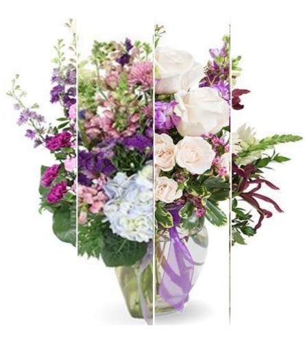 Purple Florist Choice - Deluxe. An arrangement by Hiram Flower Shop.