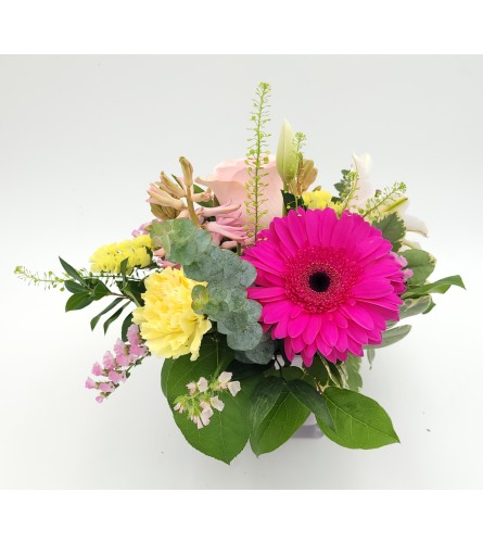 Blushing Garden Delight. An arrangement by Grace Floral Design Barrie.