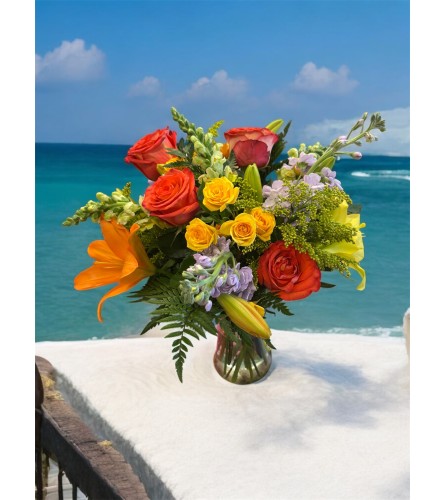 Ocean Breeze Blossoms. An arrangement by Bouquets N Things.
