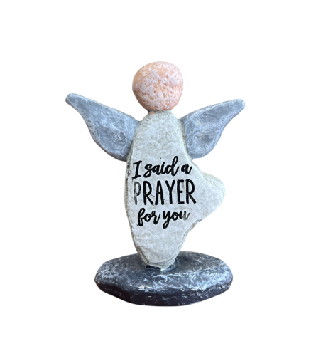 Resin Rock Angel. An arrangement by Flowers Plus.