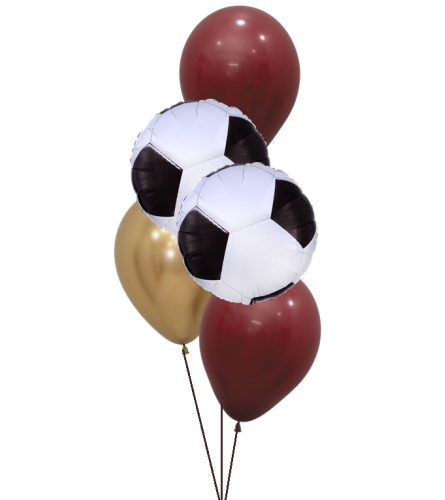 Soccer Ball Classic Balloon Bouquet. An arrangement by Balloon Bouquets Plus.