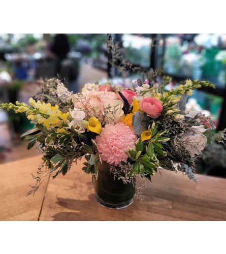 Sunshine and Petal Embrace. An arrangement by Grace Floral Design Barrie.