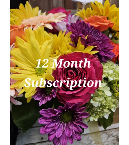 12 Month Flower Program - Standard. An arrangement by Donato's Floral.