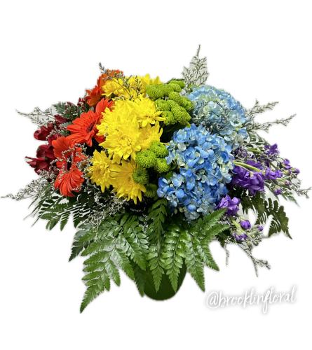 Chasing Rainbows - Deluxe. An arrangement by Brooklin Floral and Garden Shoppe Inc..