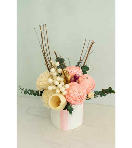 Sweet Beauty Dried Bouquet. An arrangement by Lori's Hearts and Flowers.