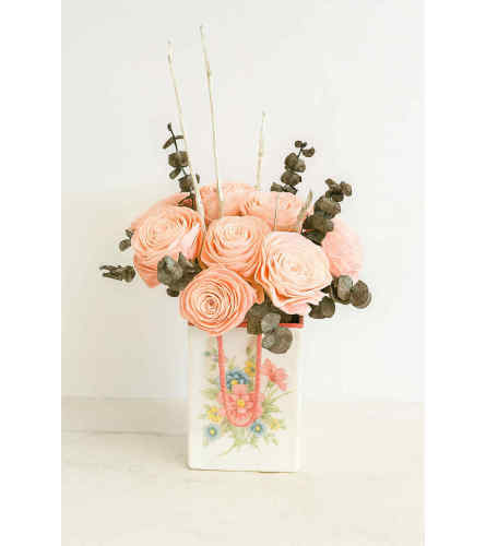 Sweet Rose Dried Arrangement. An arrangement by Floratechnics.