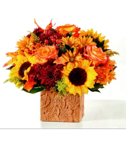 The Outdoorsy. An arrangement by Julie's Artistic Rose.