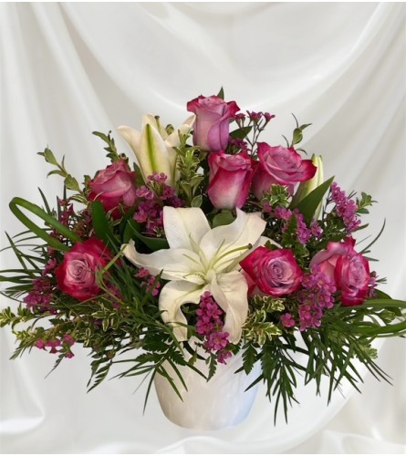 Lavender Notions - Deluxe. An arrangement by Loyalist Flowers.