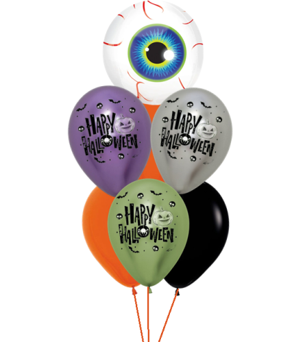 Halloween Eyeball Bubble Balloon Bouquet. An arrangement by Balloon Bouquets Plus.
