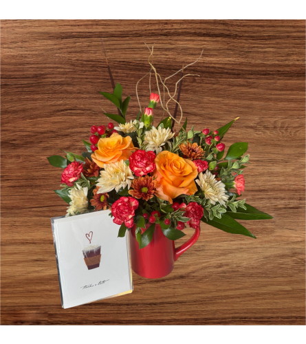 Thanks A Latte - Deluxe. An arrangement by In Bloom.